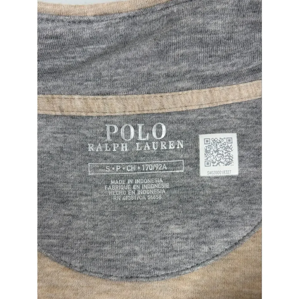 POLO Ralph Lauren Men's 1/4 Zip Pullover Sz S Beige Preppy Business Casual Golf